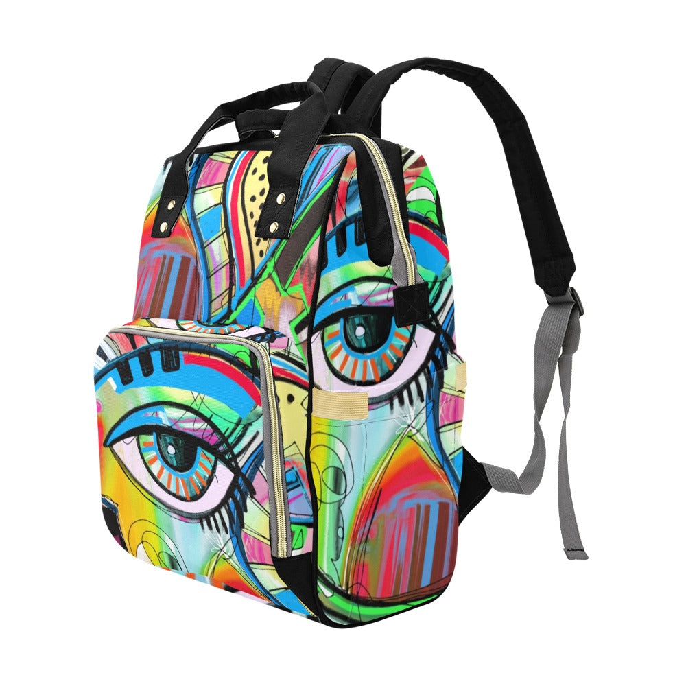 Graffiti Bird - Multi-Function Backpack Multifunction Backpack