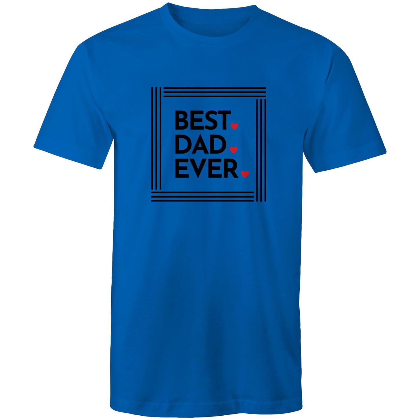 Best Dad Ever - Mens T-Shirt Bright Royal Mens T-shirt Dad