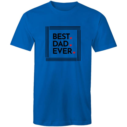 Best Dad Ever - Mens T-Shirt Bright Royal Mens T-shirt Dad