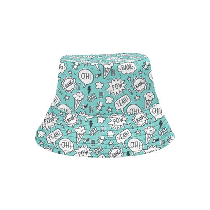 Comic Book Speech Bubbles - Bucket Hat Bucket Hat for Women comic Printed Offshore