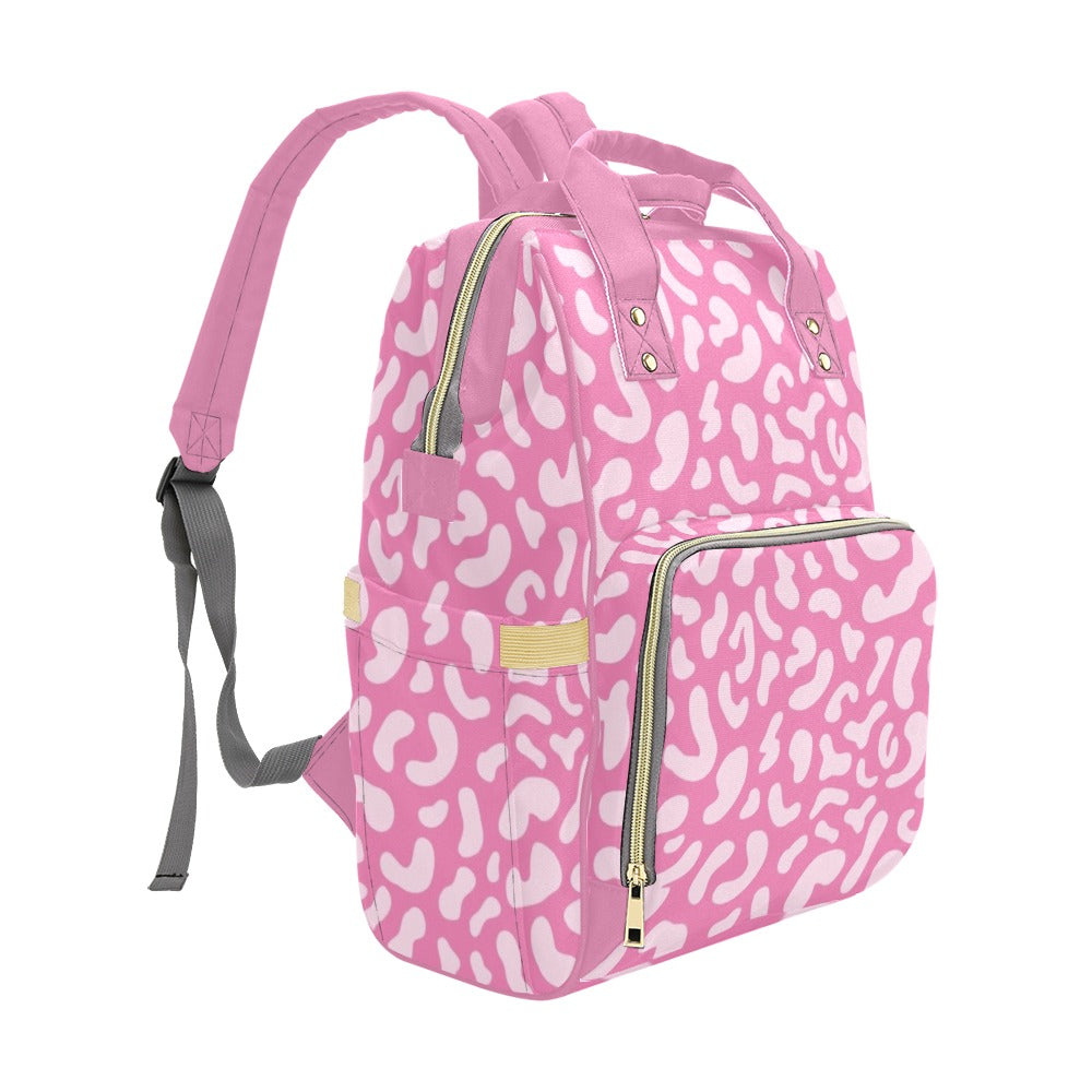 Pink Leopard - Multi-Function Backpack Multifunction Backpack