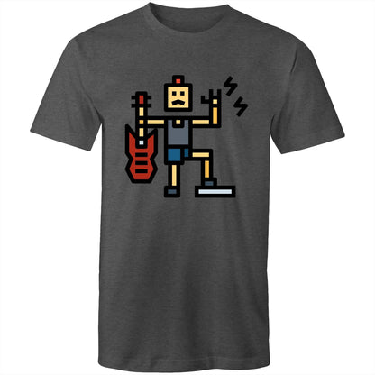 Rock And Roll - Mens T-Shirt Asphalt Marle Mens T-shirt comic Funny Mens Music