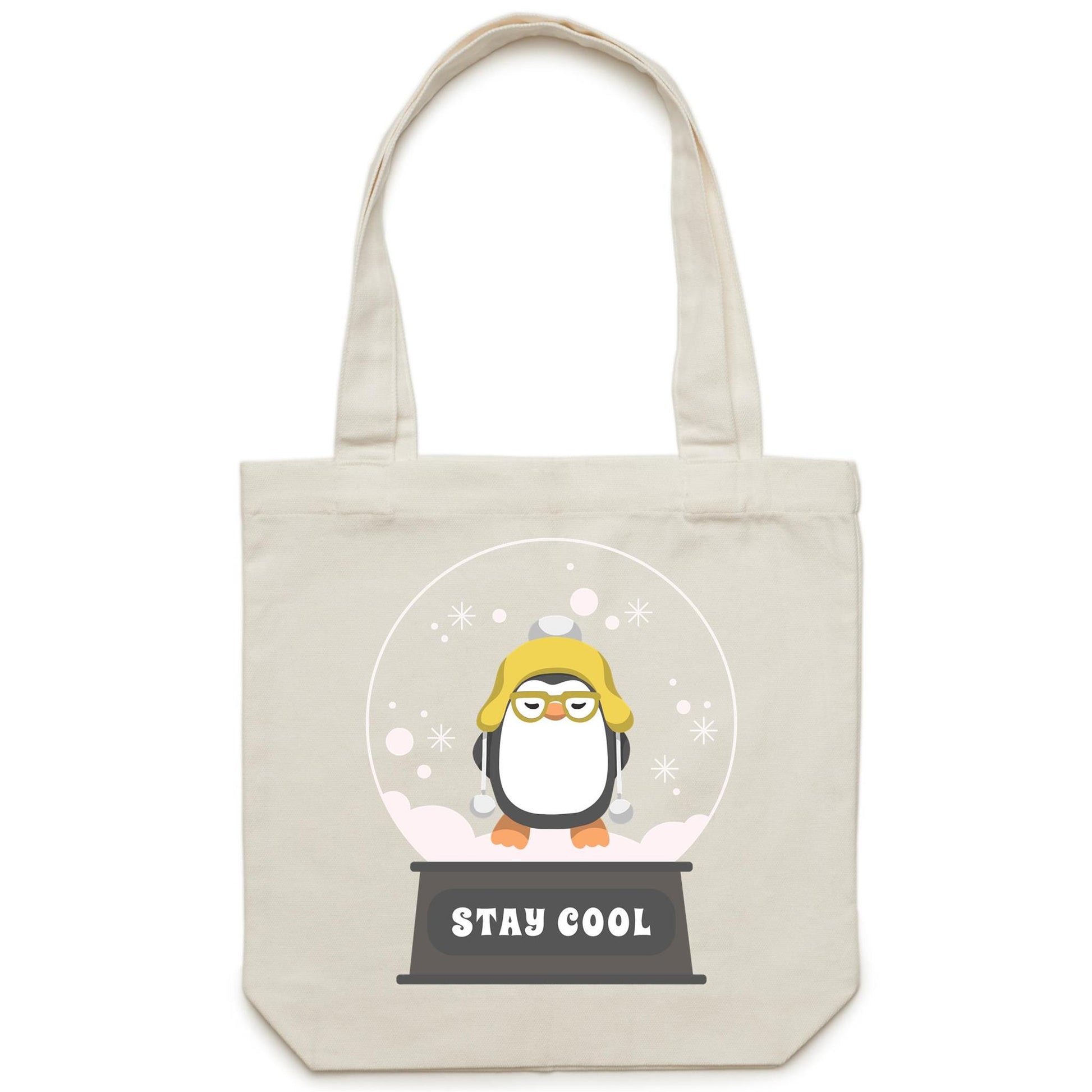 Stay Cool - Canvas Tote Bag Cream One Size Christmas Tote Bag Merry Christmas