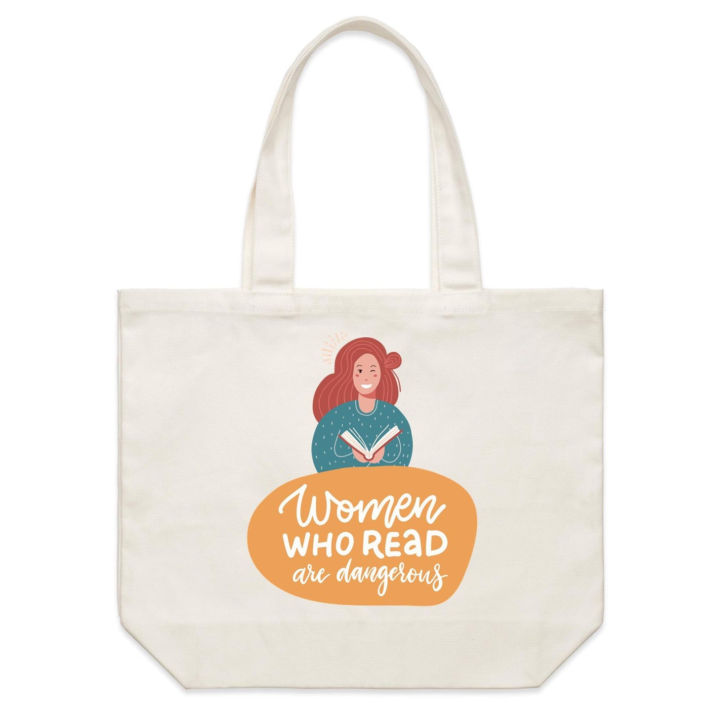 Women Who Read Are Dangerous - Shoulder Canvas Tote Bag Default Title Shoulder Tote Bag