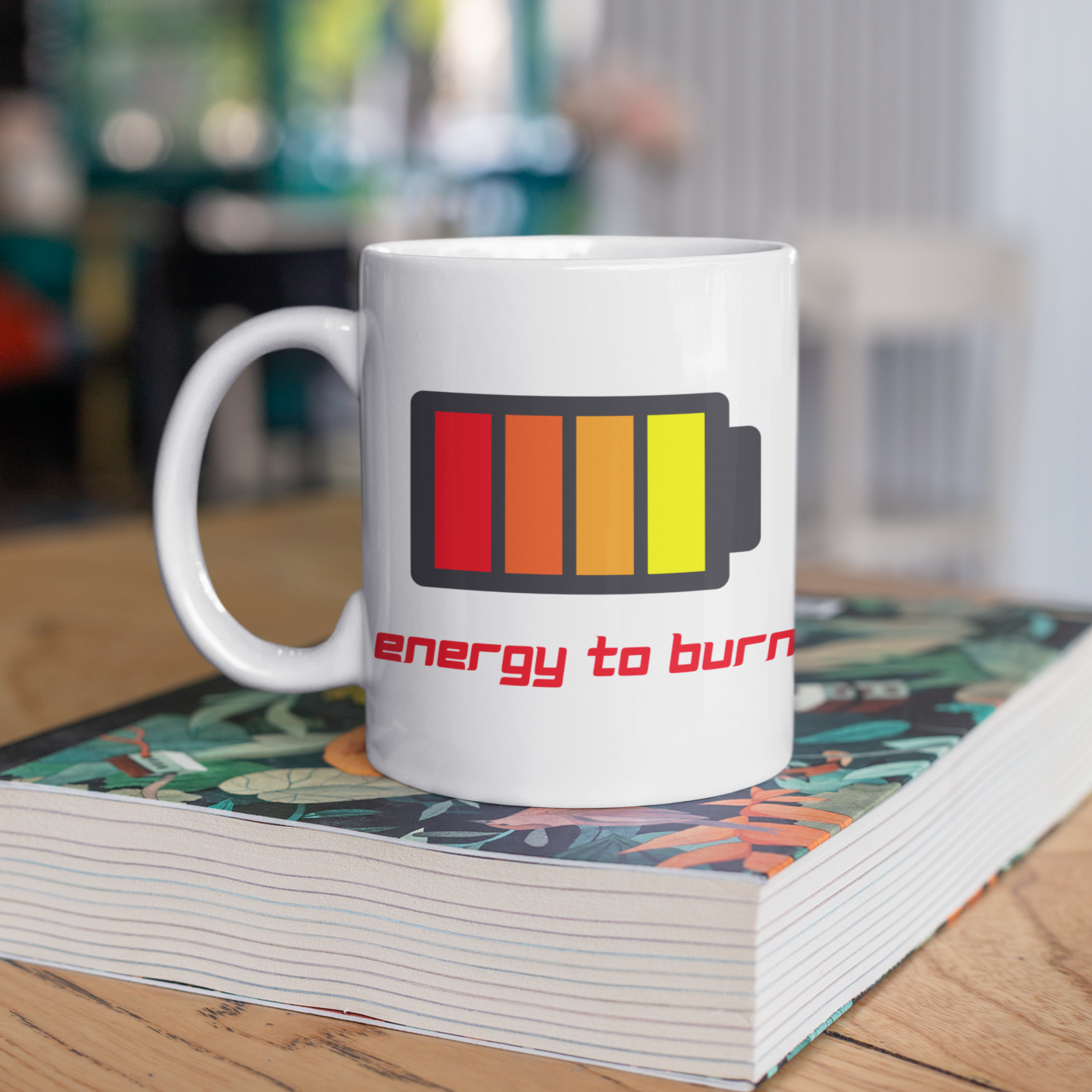Energy To Burn - 11oz Ceramic Mug 11 oz Mug Fitness Tech