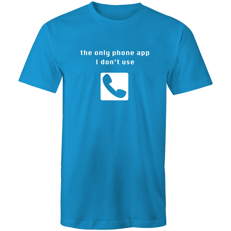 Phone App - Mens T-Shirt Arctic Blue Mens T-shirt Funny Mens