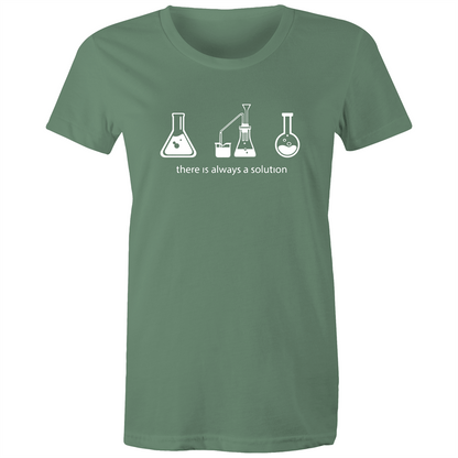 There Is Always A Solution - Women's T-shirt Sage Womens T-shirt Science Womens