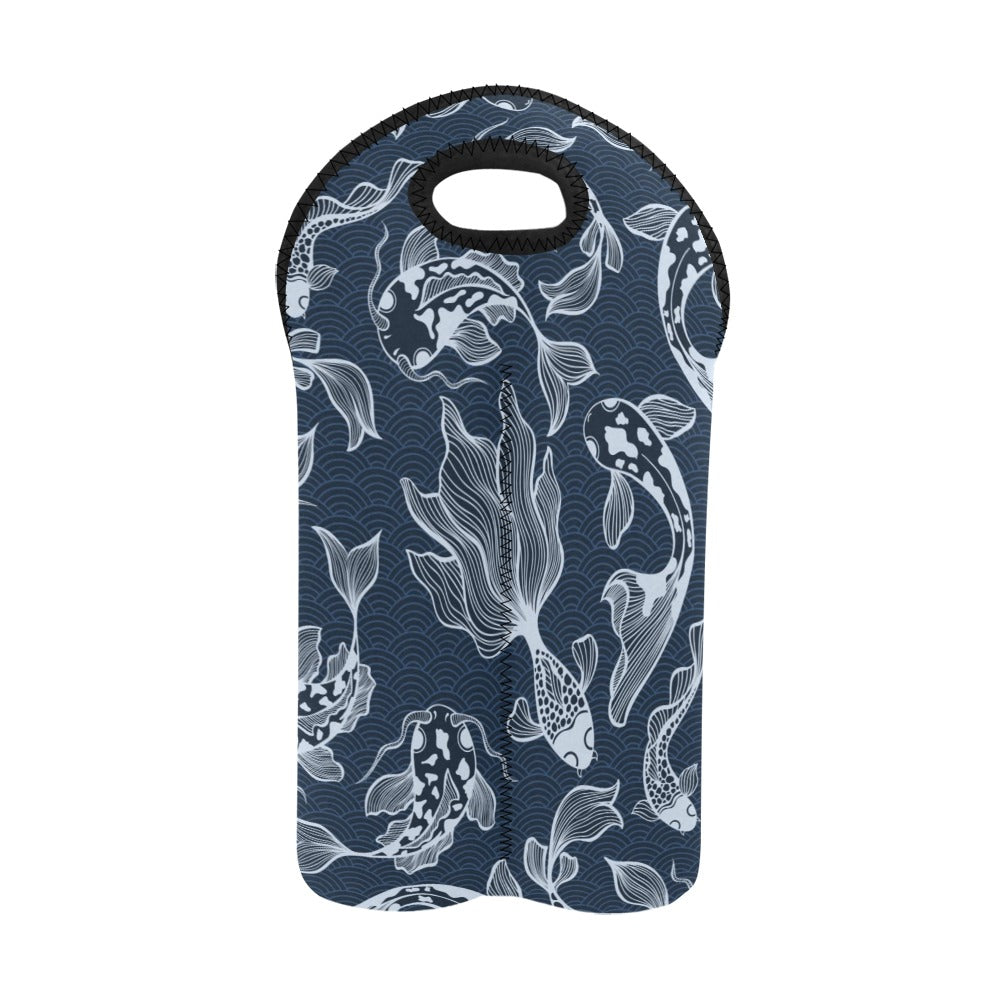 Blue Fish - 2-Bottle Neoprene Wine Bag 2 Bottle Wine Bag Printed Offshore