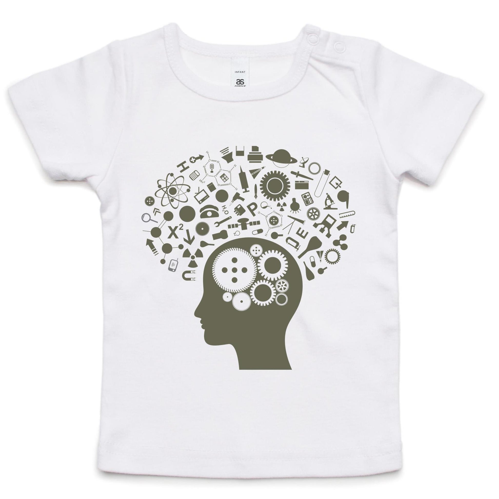 Science Brain - Baby T-shirt White Baby T-shirt kids Science