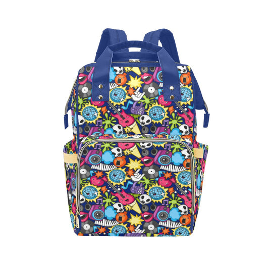 Sticker Music - Multi-Function Backpack Multifunction Backpack