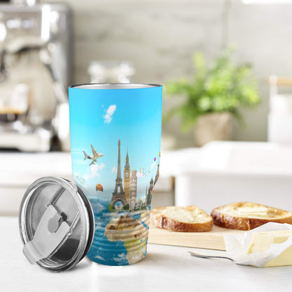 It's A Small World - 30oz Insulated Stainless Steel Mobile Tumbler 30oz Insulated Stainless Steel Mobile Tumbler Printed Offshore