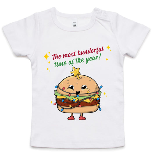 The Most Bunderful Time Of The Year - Baby T-shirt White Christmas Baby T-shirt Merry Christmas