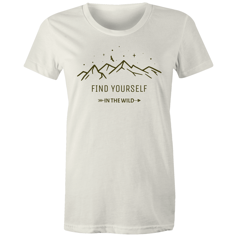 Find yourself In The Wild - Women's T-shirt Natural Womens T-shirt Environment Womens