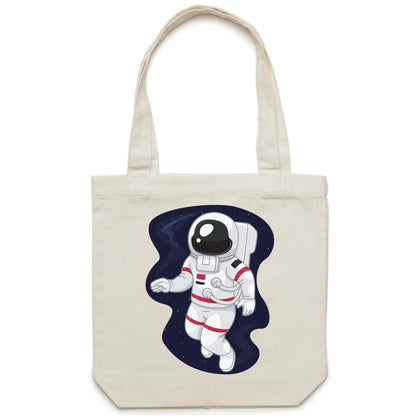 Astronaut - Canvas Tote Bag Cream One-Size Tote Bag Space