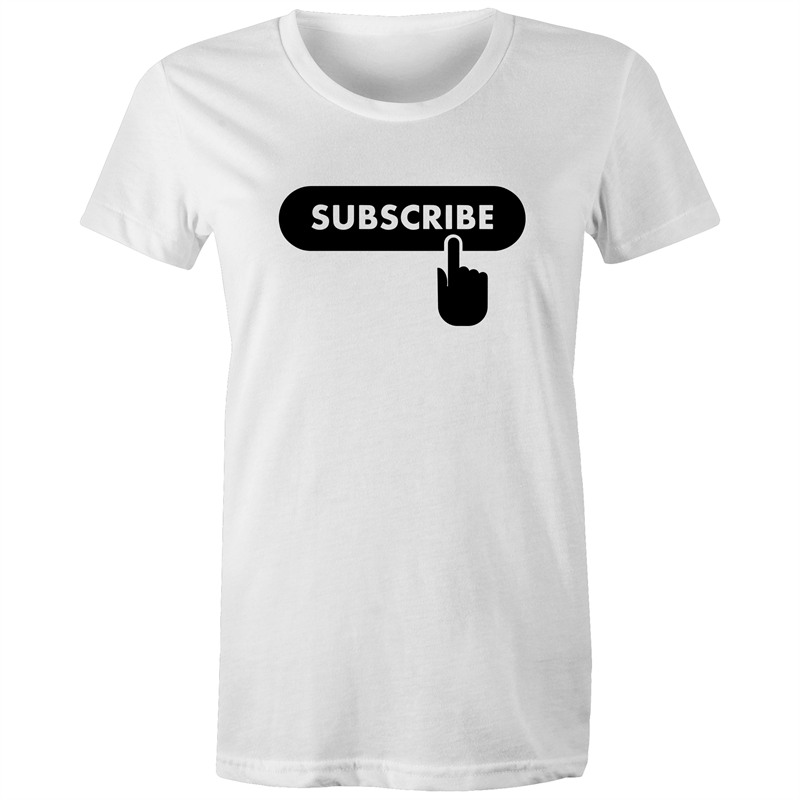 Subscribe - Women's T-shirt White Womens T-shirt Womens