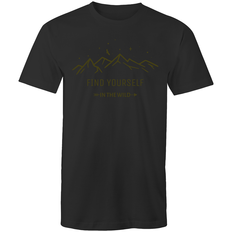 Find Yourself In The Wild - Mens T-Shirt Mens T-shirt Environment Mens