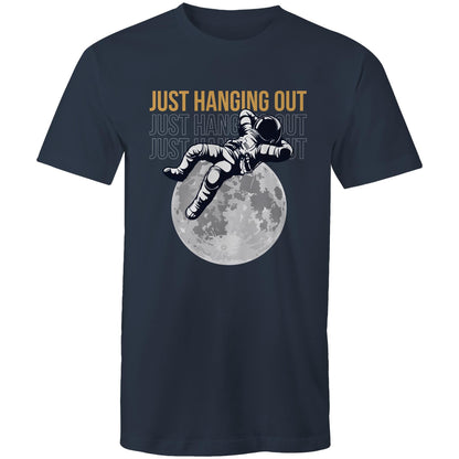 Just Hanging Out - Mens T-Shirt Navy Mens T-shirt Space