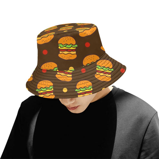 Burgers - Bucket Hat for Men All Over Print Bucket Hat for Men Food