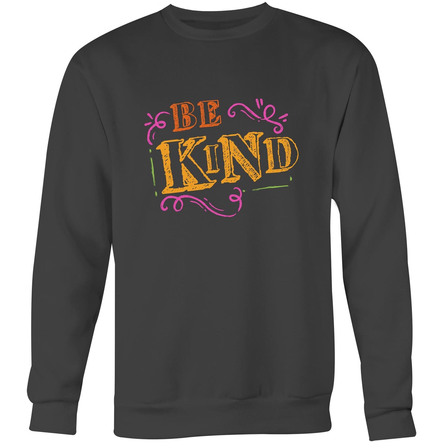 Be Kind - Crew Sweatshirt Coal Sweatshirt