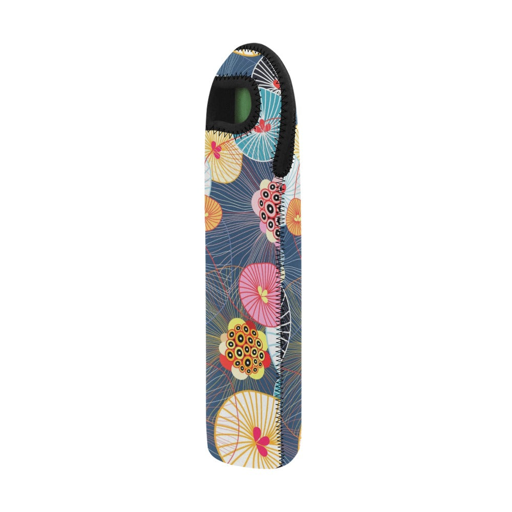 Abstract Floral - Neoprene Wine Bag Wine Bag