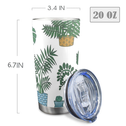 Plant Lover - 20oz Travel Mug with Clear Lid Clear Lid Travel Mug