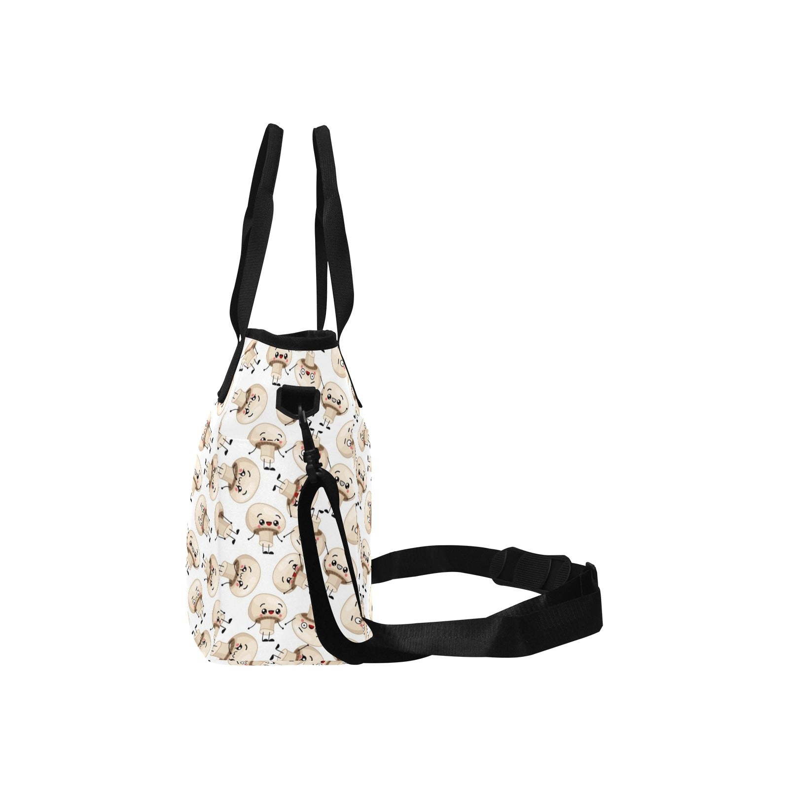 Cute Mushrooms - Tote Bag with Shoulder Strap Nylon Tote Bag