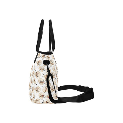 Cute Mushrooms - Tote Bag with Shoulder Strap Nylon Tote Bag