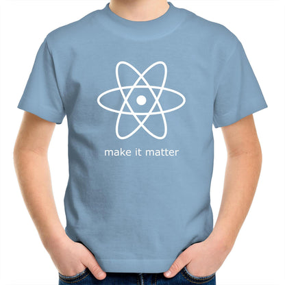 Make It Matter - Kids Youth Crew T-Shirt Carolina Blue Kids Youth T-shirt Science