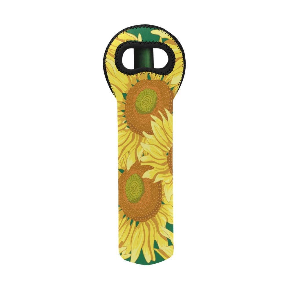 Sunflowers - Neoprene Wine Bag Wine Bag Printed Offshore