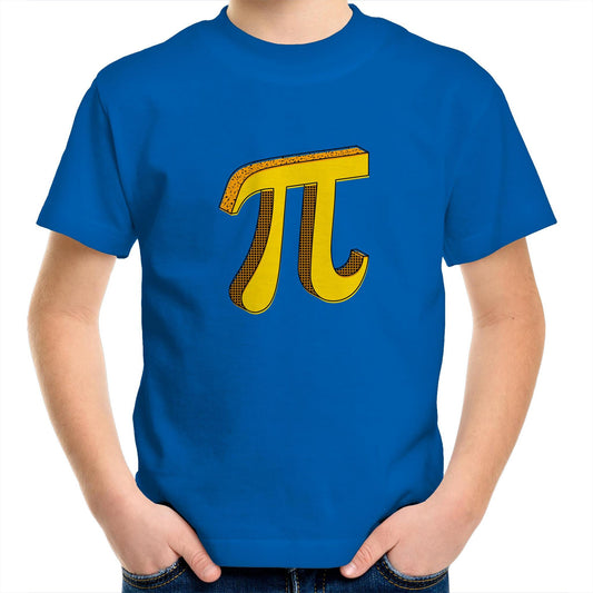Pi - Kids Youth Crew T-Shirt Bright Royal Kids Youth T-shirt Maths Science