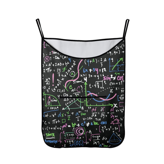 Equations In Green And Pink - Hanging Laundry Bag Hanging Laundry Bag