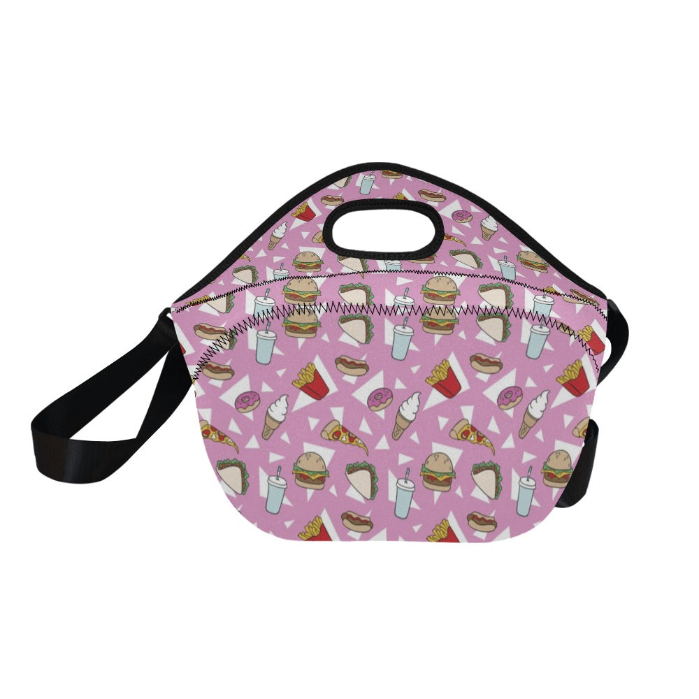 Fast Food - Neoprene Lunch Bag/Large Neoprene Lunch Bag/Large Food Printed Offshore