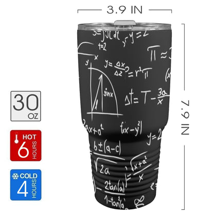 Equations - 30oz Insulated Stainless Steel Mobile Tumbler 30oz Insulated Stainless Steel Mobile Tumbler Maths Printed Offshore Science