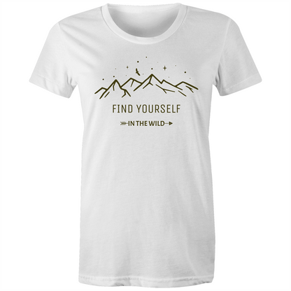 Find yourself In The Wild - Women's T-shirt White Womens T-shirt Environment Womens
