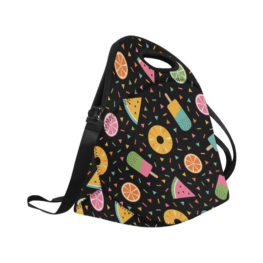 Summer Food - Neoprene Lunch Bag/Large Neoprene Lunch Bag/Large Food Printed Offshore