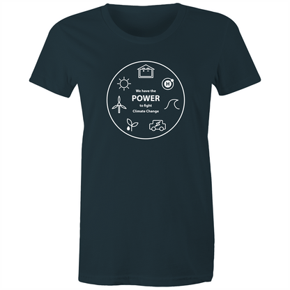 We Have The Power - Women's T-shirt Indigo Womens T-shirt Environment Science Womens