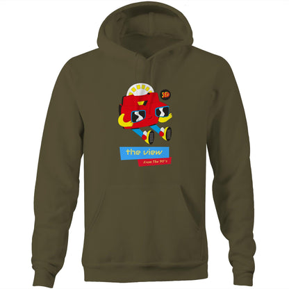 The View From The 90's - Pocket Hoodie Sweatshirt Army Hoodie Retro