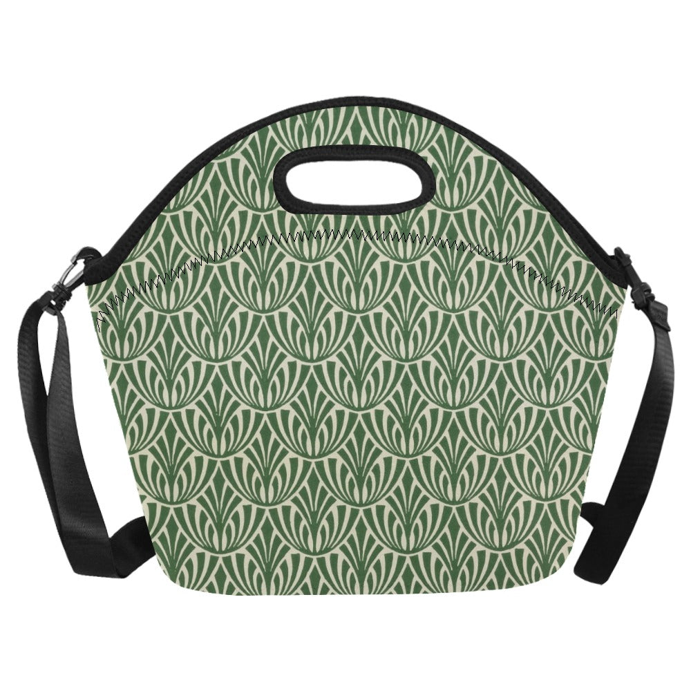 Green Pattern - Neoprene Lunch Bag/Large Neoprene Lunch Bag/Large Printed Offshore