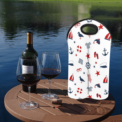 Boat Life - 2-Bottle Neoprene Wine Bag 2 Bottle Wine Bag Printed Offshore