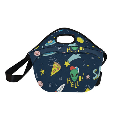 Hello Alien - Neoprene Lunch Bag/Large Neoprene Lunch Bag/Large Sci Fi