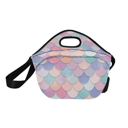 Mermaid Scales - Neoprene Lunch Bag/Large Neoprene Lunch Bag/Large Printed Offshore