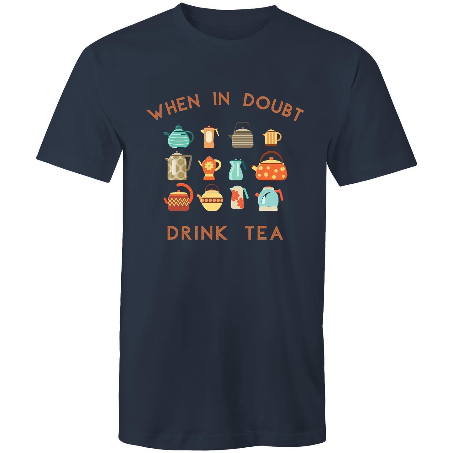 Drink Tea - Mens T-Shirt Navy Mens T-shirt Mens Tea
