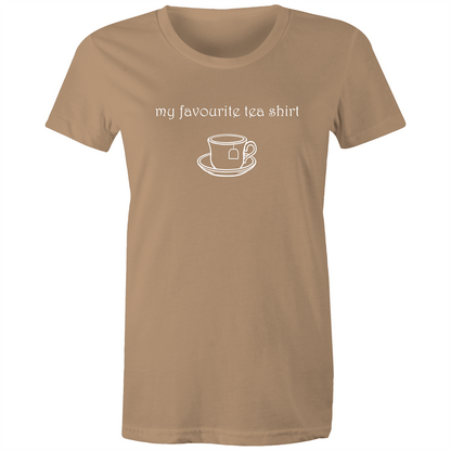 My Favourite Tea Shirt - Women's T-shirt Tan Womens T-shirt Tea Womens