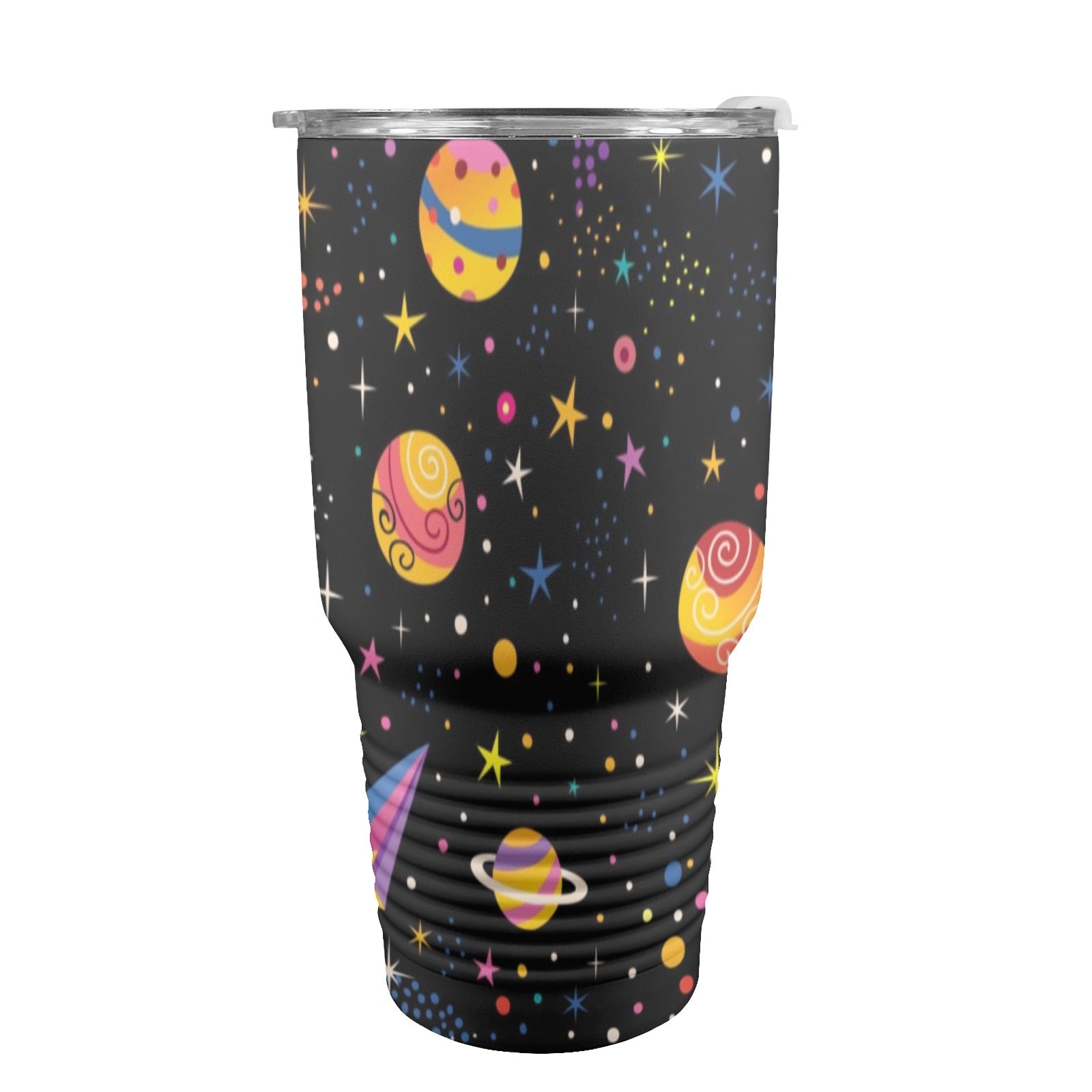 Colourful Space - 30oz Insulated Stainless Steel Mobile Tumbler 30oz Insulated Stainless Steel Mobile Tumbler Space