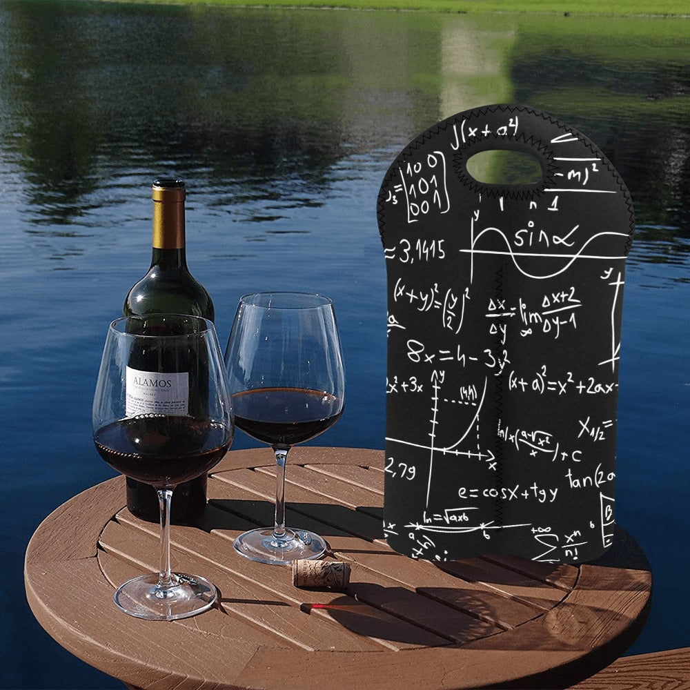 Equations - 2-Bottle Neoprene Wine Bag 2 Bottle Wine Bag Printed Offshore