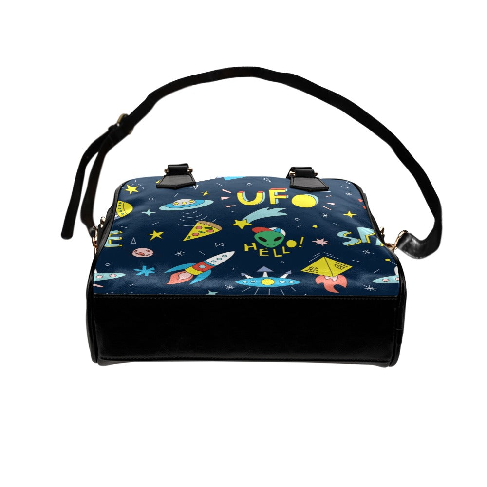 Hello Alien - Shoulder Handbag Shoulder Handbag Printed Offshore Sci Fi Space