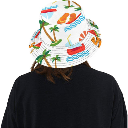 Beach Time - Bucket Hat Bucket Hat for Women Printed Offshore Summer