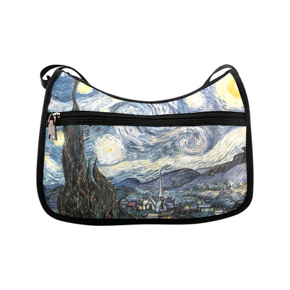 Starry Night - Crossbody Fabric Handbag Crossbody Handbag