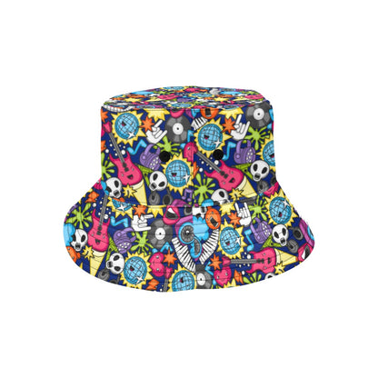 Sticker Music - Bucket Hat Bucket Hat for Women Music Printed Offshore