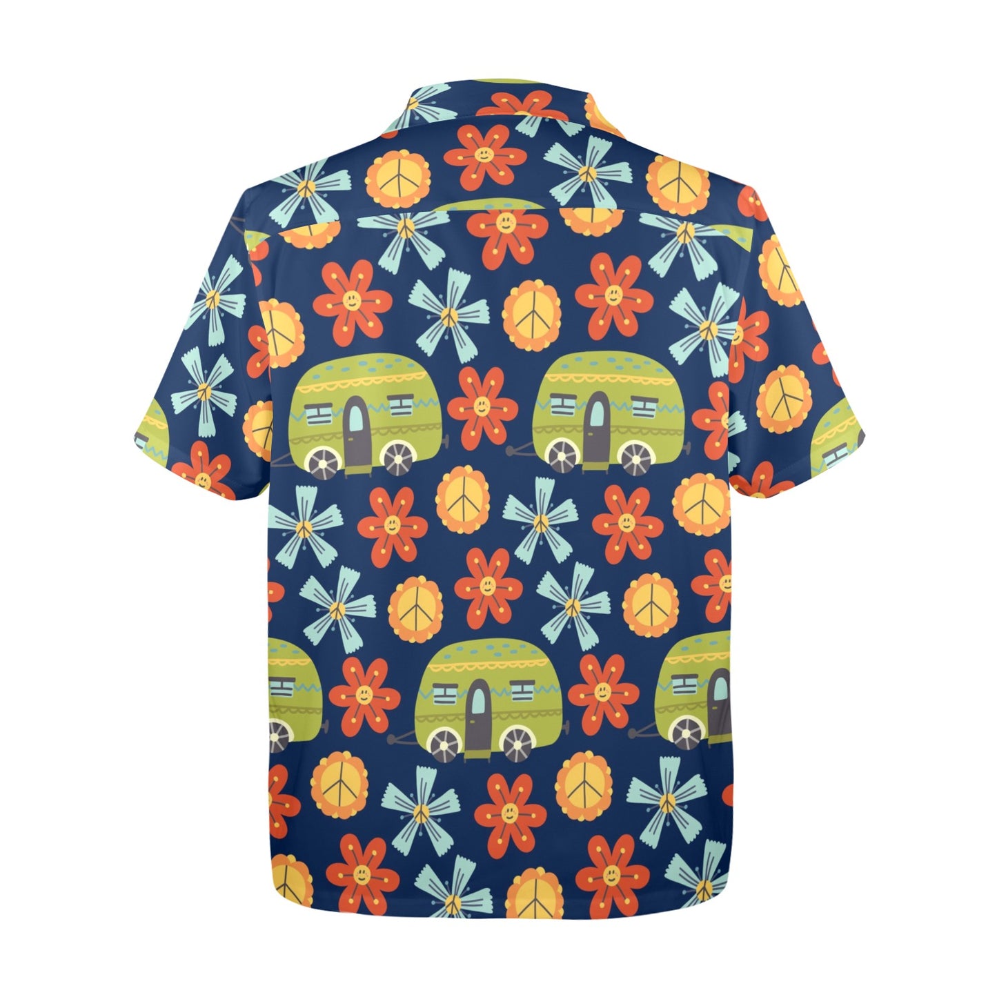 Hippy Caravan - Mens Hawaiian Shirt Mens Hawaiian Shirt